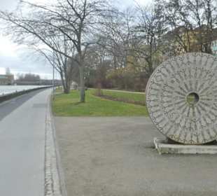 Spaziergang an der Main Promenade in Schweinfurt