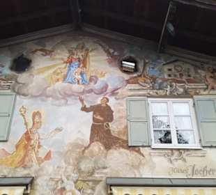 Wandmalerei am Haus Jocher