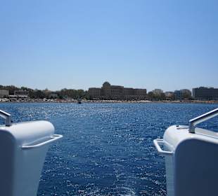 Aussicht-Glasbodenboot Tour Rhodos Stadt 
