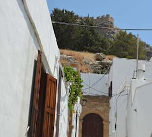 Eine der schmalen Gassen