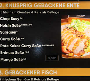 Abendessen im Schnellimbiss Asia Wok, Breiter Weg