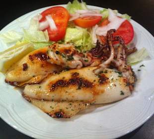 Calamares a la parilla