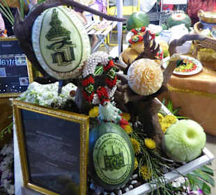 Kunst in Perfektion, hier eine Wassermelone