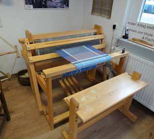 Historische Webstühle im Museum