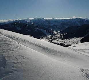 Blick auf Hintertal vom Hochkönig aus