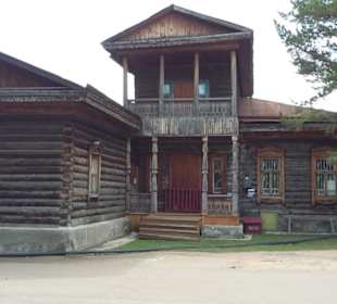 Ein städtisches Haus im alten Russland.