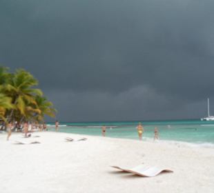 Ankunft des Unwetters 