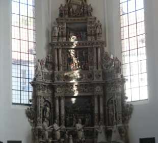 Alabaster-Epitaph in der ev. Kirche St. Moriz