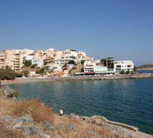 Blick auf den Strand von oben