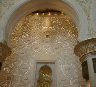 Sheikh Zayed Moschee in Abu Dhabi