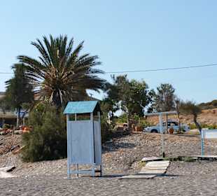 Umziehkabine und Stranddusche