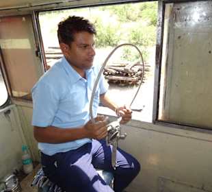 Gleich wird der Ring übergeben