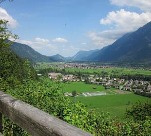 Blick auf Farchant und Burgrain