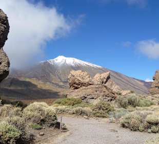 In der Kaldera mit Blick zum Teide
