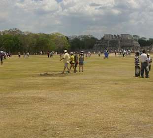 Blick auf den Tempel der Krieger