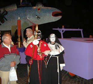 Vorbereitung für den Trauerzug