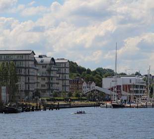 Blick in den Flensburger Hafen