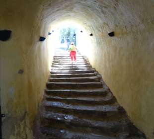 Viele Treppen in dem Kastell