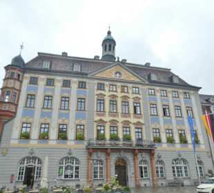 Das Rathaus am Marktplatz von Coburg