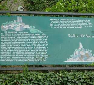 Infotafel auf dem Plateau