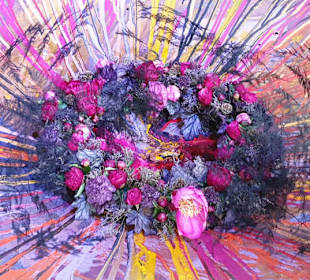 Schale mit Blüten