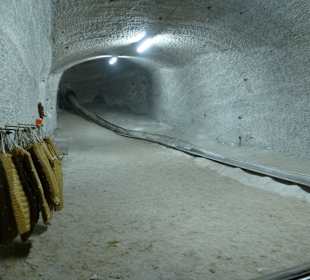 Die Rutsche lang und steil, nichts für Angsthasen