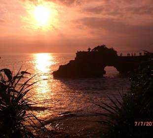 Sonnenuntergang am Tanah Lot