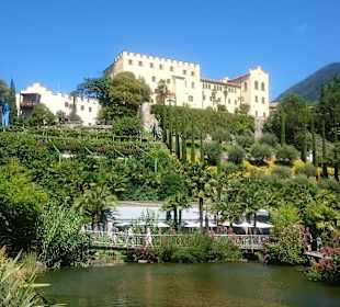Blick auf See/Teich und Schloss