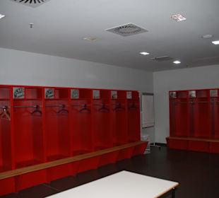 Umkleidekabine der Bayern