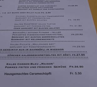Restaurant Bahnhof Wiedikon