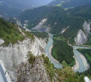 " il spir " / Aussichtsplattform Rheinschlucht