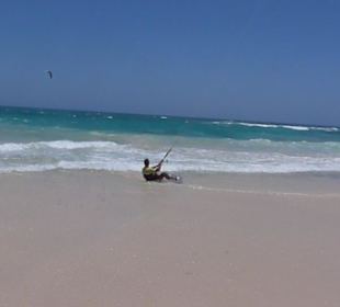 Kitesurfer beim Start