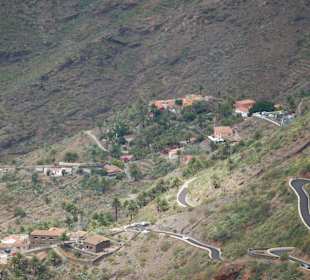 Ansicht der geilen Strassen zum Dorf MAsca 