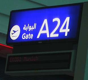 Gut lesbar - Gate A 24