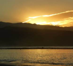 Sonnenuntergang Stadtstrand Playa de las Canteras