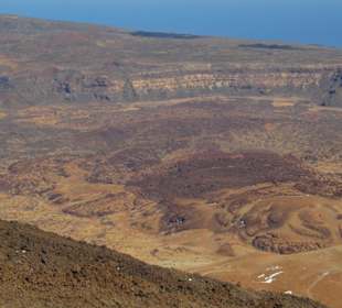 Las cañadas en el Teide