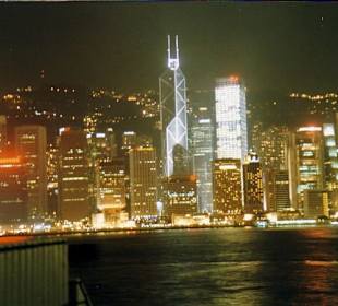 Hong Kong -  Hong Kong Island bei Nacht