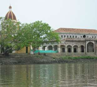 Blick vom Boot auf Mompox