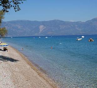 Quiet part of the beach of Longos