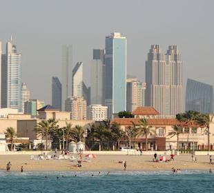 Jumeirah Beach - Blick auf Skyline