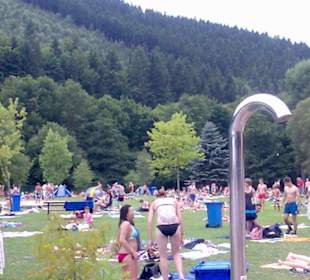 Erholung mit Blick auf den Thüringer Wald