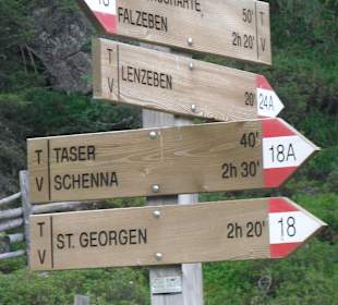 Während einer Bergwanderung