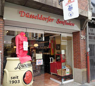 Eingang zum Düsseldorfer Senfladen