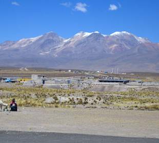 Sicht von Pampa Canahuas auf den Chachani
