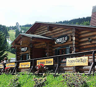 Hütte an der Sommerrodelbahn