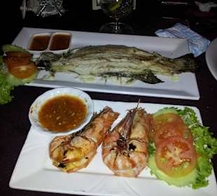 White snapper & Tiger Prawns