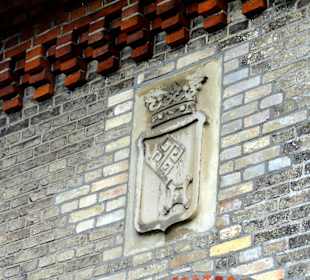 Das Bremer Stadtwappen an der Hauswand