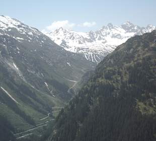 Blick auf die Silvretta Hochalpenstraße