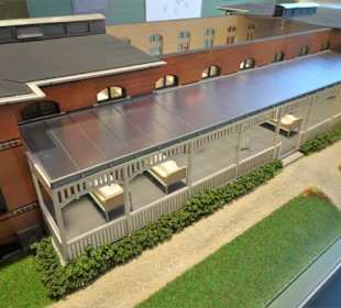 Modell eines Pavillon auf dem KH-Gelände