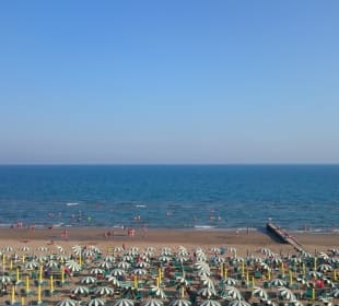 Ausblick vom Balkon Hotel Columbia & Ninfea